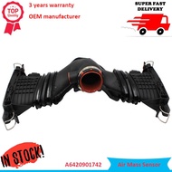 A6420901742 A6420902242 Air Duct With Air Mass Sensor For Mercedes Benz ML350 GL350 3.0L Diesel Blue