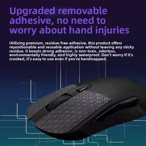 For Logitech G403/G603/G703 Mouse Grip Sticker – Sweat‑Proof, Non‑Slip Tape + Complimentary Cleaning