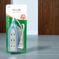 OMNI WEE-004 Electric Extension Cord with 4 outlets, 4-meter heavy-duty wire, and 15A/250V capacity