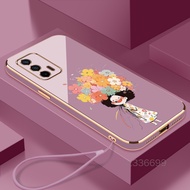 Casing Realme GT master Realme GT neo GT NEO 2T Realme Q3 Pro Realme GT neo 2 GT 2 Q5 Pro Realme NEO 3T GT Phone Case 2024 New flower girl Silicone pretty Phone Case