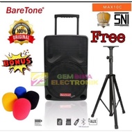 SPEAKER AKTIF PORTABLE MEETING WIRELESS KARAOKE BARETONE 10 INCH