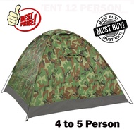 4 person Celoreng Army Camouflage Camping Tent Khemah camping khemah askar