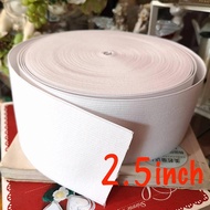 2.5 inch 90cm 1pcs Elastic Band Venus Multipurpose White Size 2.5 Inches x 1y (Cut To Length 90 Cent