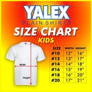 ♆ ❧ ▼ Yalex Plain Shirt Pambata - kids Light Blue Roundneck