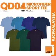JCP x OREN SPORT QD04 Microfiber Quick Dry Jersey Round Neck Tshirt Unisex Baju Jersi Cool Fit T-Shi