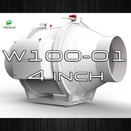 Vtronic Mixed inline fan ขนาด 4 / 5 / 6 / 8 Inch พร้อมออฟชั่นซื้อท่อ Flex และแหวน รุ่น Silent และ รุ่นปกติ พร้อมครบชุด W100-01 W150-01 W200-01 W100S-01 W150S-01 W200S-01 พัดลม สำหรับเต้นท์ปลูก