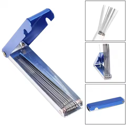 13 In 1 Welding Cutting Torch Nozzle Needles Kit Welding Tip Files Cleaner Metal Reamers Soldering F