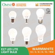 Omni E27 LED Lite Light Bulb WARM WHITE