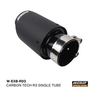 Works Engineering Carbon Tech R3 Exhaust Tip – Universal Single Tube Tailpipe