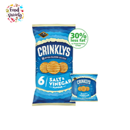 [BestBefore-18Oct2025] Jacobs Crinklys Salt & Vinegar Flavour Crisps 138g เจคอบส์ คริ๊งคลีส์ รสเกลือ