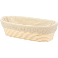 Bakul Rotan & Pelapik Rotan untuk Membuat Roti Berbentuk Oval Panjang 9.8 inci