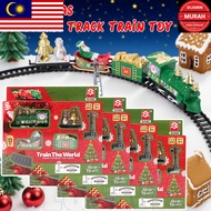 MP Christmas Electric Train Tracks Set Toy - Safe Realistic Electric Train Toy - Kid Gift Toys - Min