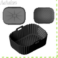 HSHELAA Air Fryer Tray, Silicone Non-Stick Baking Tray, High Quality Washable Reusable Perforated Si