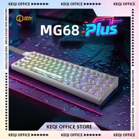 Irok MG68 Magnetic Switch Mechanical Keyboard Aluminum RGB 8K Hot Swap Gaming Keyboard Customized PC