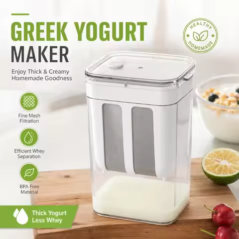 1300ML Greek Yogurt Filter Strainer Cold Brew Whey Separator Maker Cheese Moisture Separation Contai