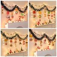 2025 Merry Christmas Wall Decor Banner Cartoon Santa Claus Elk Pulling Flag Party Photo Spots Orname