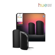 [飛利浦直送 原裝行貨2年保養] Philips Hue Play 智能情境燈條雙包裝 (黑色 / 1600萬色) Philips Hue Play White & Color Ambiance Sm