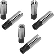 6 unit Penyesuai Collet 1/4" hingga 1/8", Set Penyesuai Collet CNC, Penukar Bit Ukiran Collet Reduce