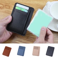 hot！【DT】卐✺✔  Card Slots Ultra-thin Credit Holder Leather Men Wallet Simplicity Coin Purse Cardholder clip