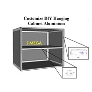 SMEGA Customize Cabinet Body Alum 1297 or 1295 [Combine with Aluminium Composite Panel Board] 铝制橱柜双面