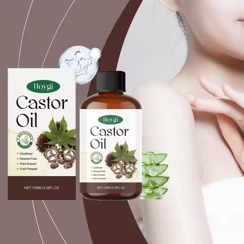 Organic Castor Oil: Nourishing Deeply Moisturizing Oil for Hair Growth, Eyebrows Thickening & Relaxi