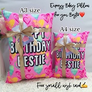 Happy Bday Bestie Gift Pillow
