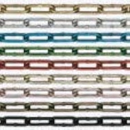 Mizumoto AL8R Aluminum Color Chain, Red, 5.9 ft (15 m), Wire Diameter 0.3 inches (8 mm)