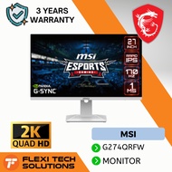 Flexi Tech MSI G274QRFW Gaming Monitor 27" (69cm) 2560x1440 (WQHD) 170Hz 1ms