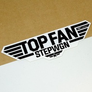 Top Fan - Stepwgn【防水防曬可重貼】膠質貼紙 / 車身貼紙