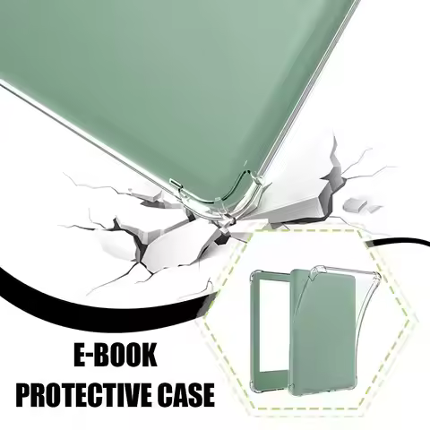 For Kindle 2024 Protective Cases Four-corner Anti-drop Transparent Light Silicon TPU Protector For K