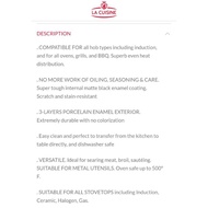 La Cuisine Cast Iron Skillet Pan / Cast Iron Casserole Pot