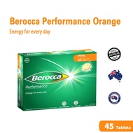 BAYER BEROCCA Orange Vitamin B Complex Ascorbic Acid Calcium Magnesium Zinc 45 Effervescent Tablet