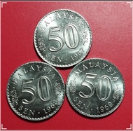 3pcs 50sen Milled Edge (ME) 1967,1968&1969 Copy