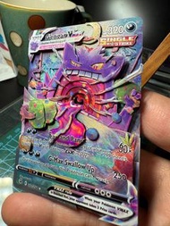 ［成品/作品展示］ Ptcg 耿鬼V max 卡雕  純手工                                        緋紅薄霧天地萬物 古代咆哮未來閃光狂野之力異度審判 變幻假面