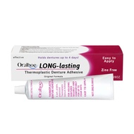 Oralhoe Thermoplastic dentur pelekat krim sampel saiz semua hari memegang Formula bukan zink palsu g