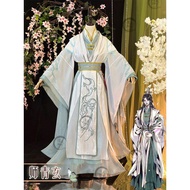 官赐福cos风师青玄cos服漫版风师男相古装汉服cosplay套装现货Official blessing cos wind division green Xuan cos clothing diffu