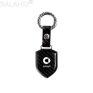 Car Logo Keychain Shield Shape Pendant Key Chain Ring For Smart Fortwo 451 450 453 EQ Forfour Coupe 