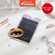 DIY Eyelash Extension Cluster 40D/80D 266Pcs Mixed D Curl Length 9-16mm