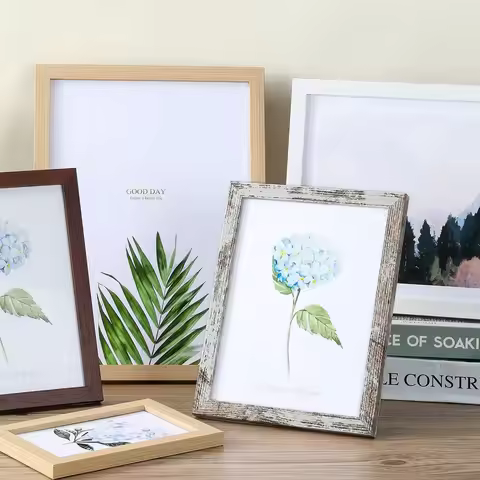 Wood Photo Frame For Wall Hanging 10X15cm 15X20cm 20X25cm A4 Wooden Picture Frame For Pictures Photo