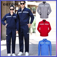 【GOTOOL】PPE Baju Safety Jacket Long Sleeve Men Women Protectionclothing Labor Reflector Factory Staf
