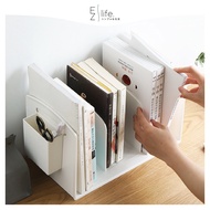 EzLife Nordic Style Book Stand Shelf With Pen Holder Book Rack Bookend Bookshelf Home Office Desk Ra