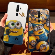 G-44 Minion HD Glass Casing for OPPO Reno F17 2Z 12F A9 F11 A5 2F 2020 Pro Case