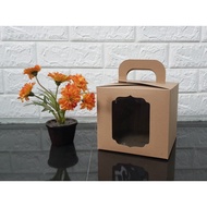 Gable Box / Snack Box Handle / Carrying Box Size 15 x 15 x Height 13.5 cm