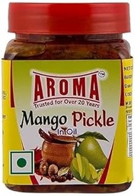 AROMA Pickle Combo of 3 Jar Mango Pickle 400g, Mixed Pickle 400, Green Chilli Pickle 400g homemade N
