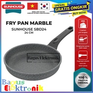 Frypan Marble Sunhouse 24 Cm SDB-24 / Teknologi Korea / Penggorengan / Frypan Marble / Penggorengan 