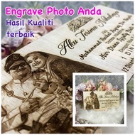 Replika Cek Hantaran/Hibah/ Aku Terima Nikahnya/ Ijab Qabul / Ijab Kabul- Gambar Foto Pasangan