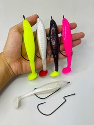 PADDLE POP 14CM 20GRAM PLUS WORM HOOK 7/0 || UMPAN CASTING GABUS TOMAN