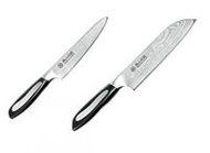 燕人之匠 大馬士革（特殊造型手柄）三德刀180mm & 小型萬用刀150mm ETY-5000