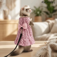 DYRUIDOJ Ferret Vest Harness, Adjustable Berber Fleece Ferret Traction Rope, Cute Escape-Proof Comfo