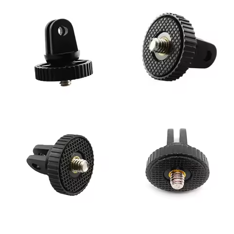 1/4 Screw Converter Tripod Adapter Mount Holder for Gopro 12 11 10 9 Eken Sjcam Insta360 X2 X3 X4 R 